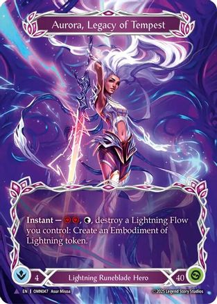 Aurora, Legacy of the Tempest (Marvel) (OMN047) - Omens of the Third Age Cold Foil-1