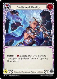Voltbound Duality (Red) (OMN077) - Omens of the Third Age Rainbow Foil-1