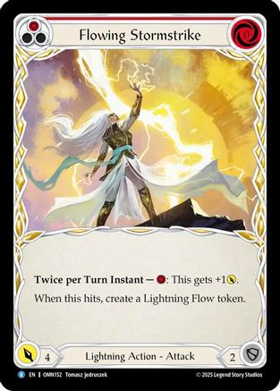 Flowing Stormstrike (OMN152) - Omens of the Third Age Rainbow Foil-1