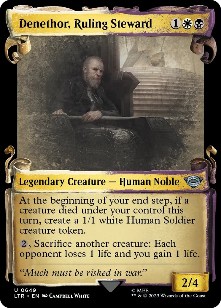 Denethor, Ruling Steward [The Lord of the Rings: Tales of Middle-Earth Showcase Scrolls]-1