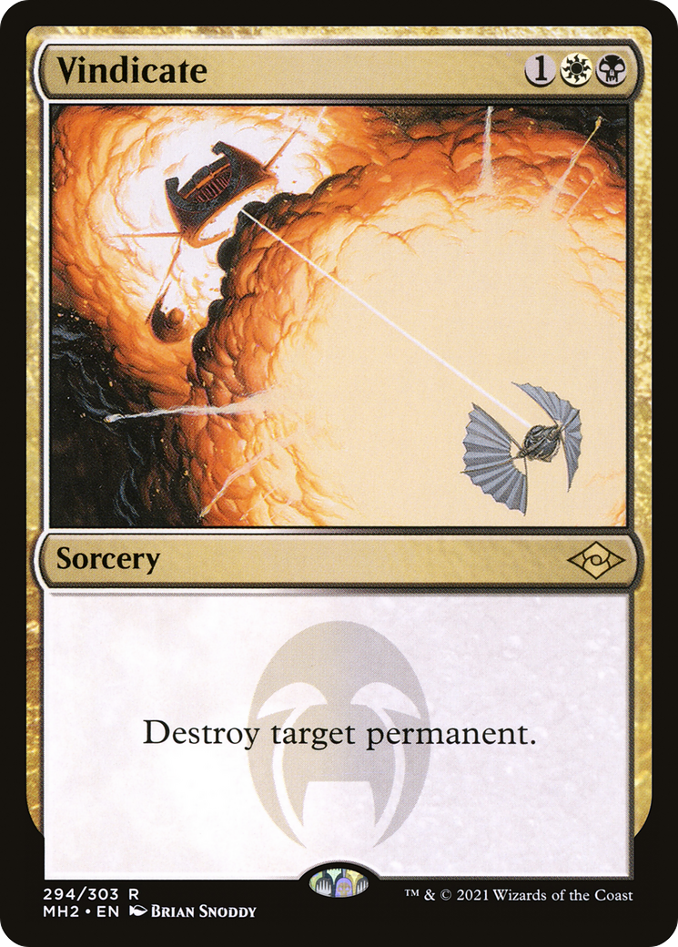Vindicate (MH2-294) - Modern Horizons 2 Etched Foil-1