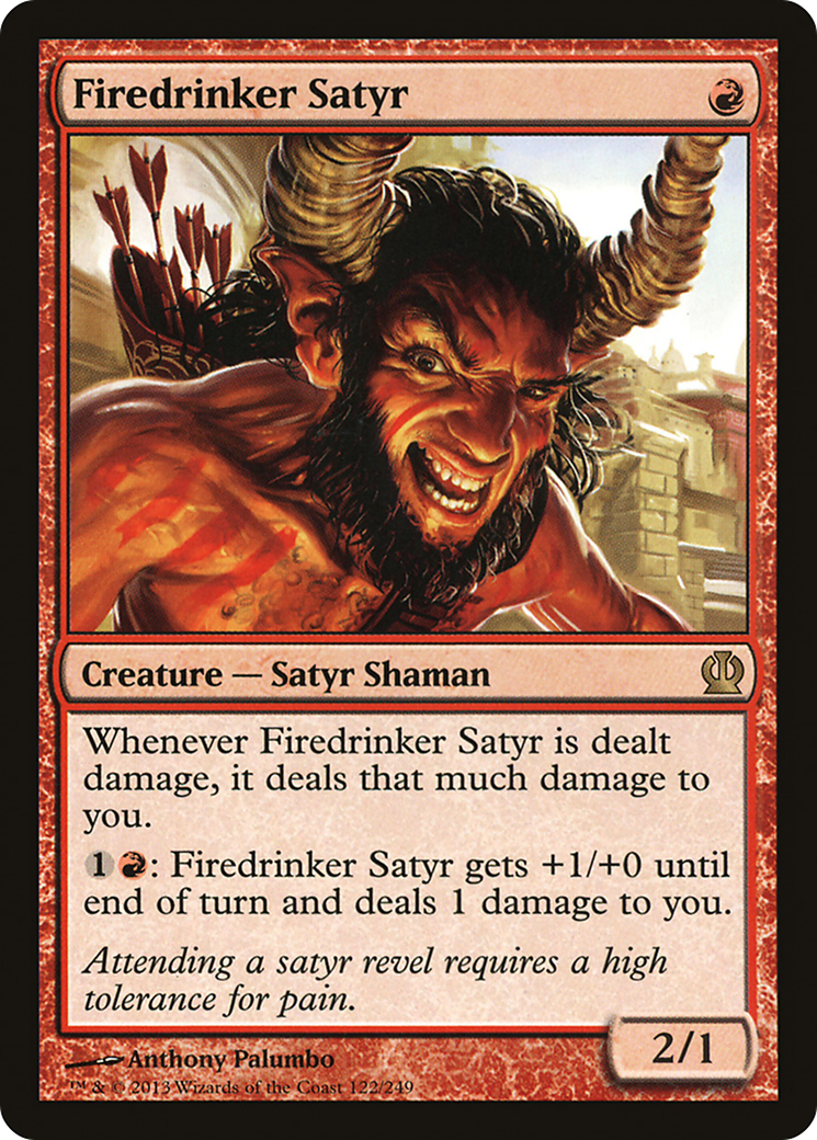 Firedrinker Satyr [Theros]-1