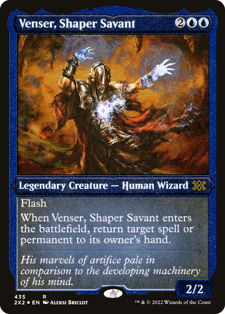 Venser, Shaper Savant (Foil Etched) (2X2-435) - Double Masters 2022 Foil-1
