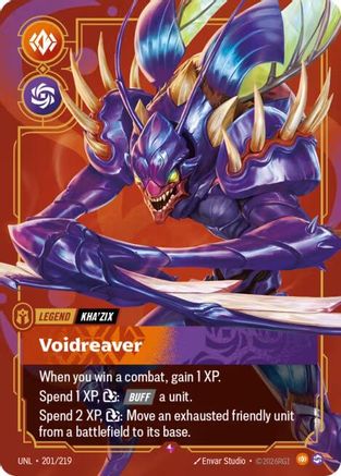 Kha'Zix - Voidreaver (201/219) - Unleashed Foil-1