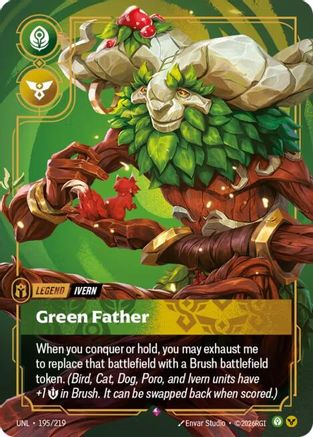 Ivern - Green Father (195/219) - Unleashed Foil-1