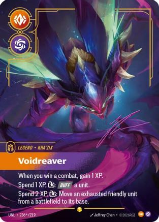 Kha'Zix - Voidreaver (Signature) (236*/219) - Unleashed Foil-1