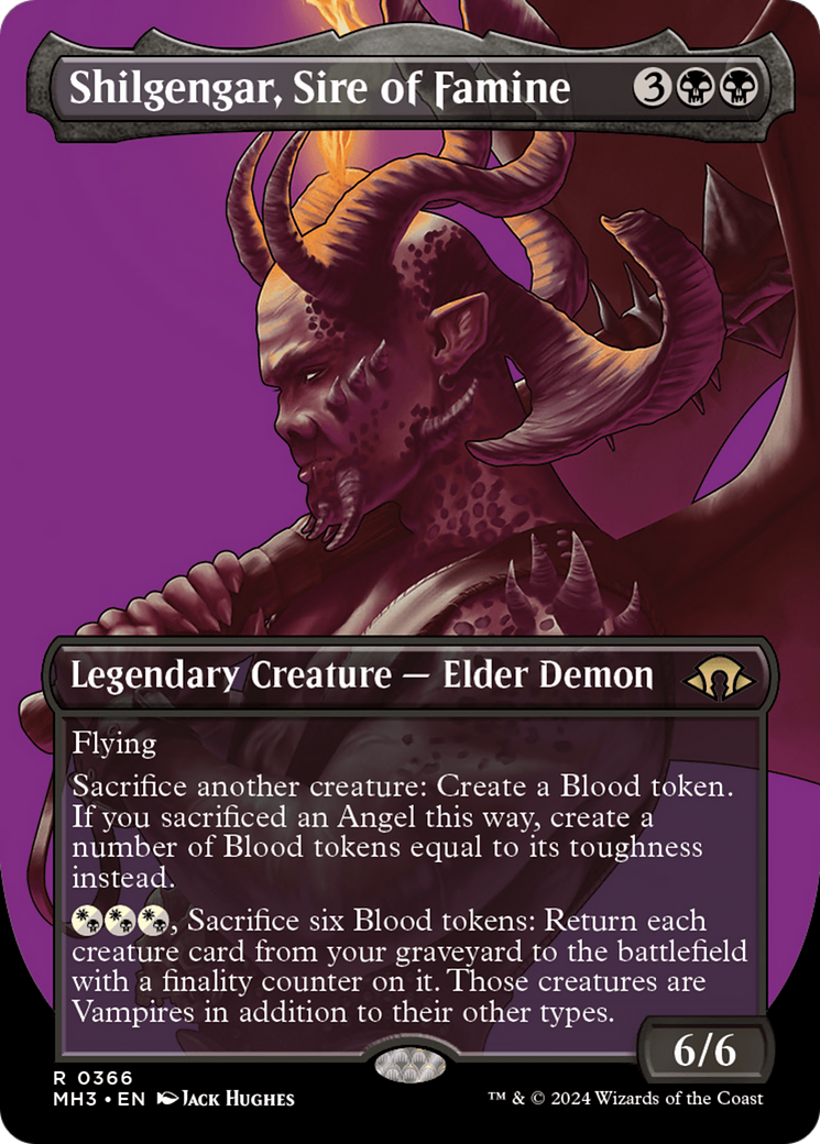 Shilgengar, Sire of Famine (Borderless) [Modern Horizons 3]-1