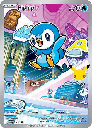 Piplup 042  - Holofoil ME Mega Evolution Promo - Promo-1