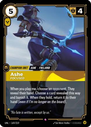 Ashe - Focused (169/219) - Unleashed Foil-1