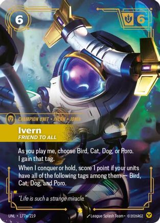 Ivern - Friend to All (Alternate Art) (177a/219) - Unleashed Foil-1