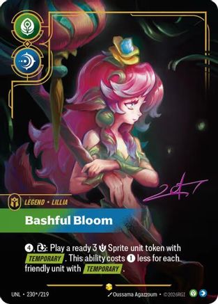 Lillia - Bashful Bloom (Signature) (230*/219) - Unleashed Foil-1