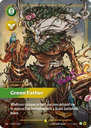 Ivern - Green Father (Signature) (233*/219) - Unleashed Foil-1