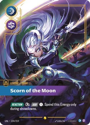 Diana - Scorn of the Moon (Overnumbered) (234/219) - Unleashed Foil-1