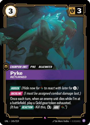Pyke - Returned (145/219) - Unleashed Foil-1