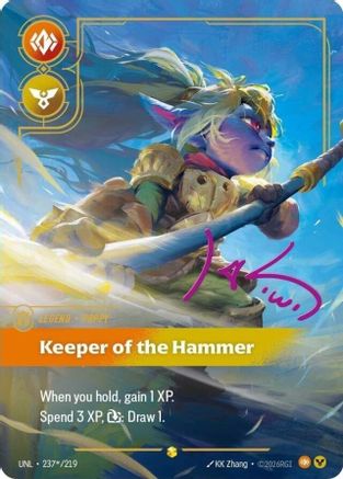 Poppy - Keeper of the Hammer (Signature) (237*/219) - Unleashed Foil-1