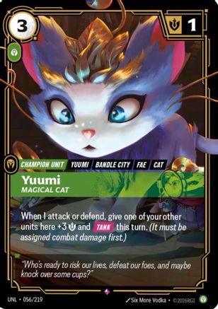 Yuumi - Magical Cat (056/219) - Unleashed Foil-1