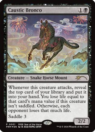 Caustic Bronco (Year of the Horse 2026) (SSP-001) - Standard Showdown Promos Foil-1