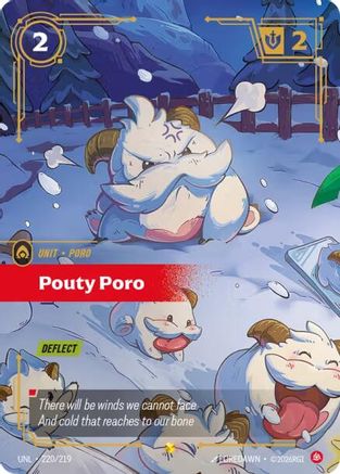 Pouty Poro (Overnumbered) (220/219) - Unleashed Foil-1