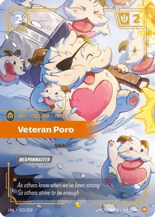 Veteran Poro (Overnumbered) (223/219) - Unleashed Foil-1