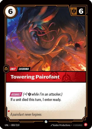 Towering Pairofant (008/219) - Unleashed Foil-1