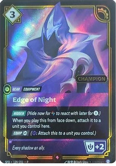 Edge of Night (Champion) (139/221) - Riftbound Organized Play Promotional Cards Foil-1