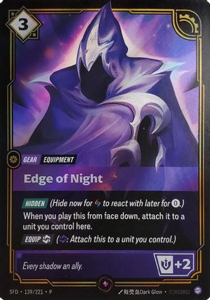Edge of Night (Top 8) (139/221) - Riftbound Organized Play Promotional Cards Foil-1