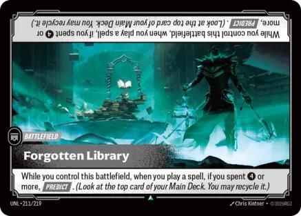 Forgotten Library (211/219) - Unleashed Foil-1