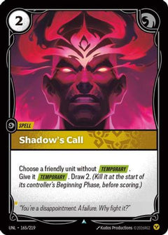 Shadow's Call (165/219) - Unleashed Foil-1