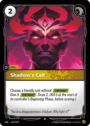 Shadow's Call (165/219) - Unleashed Foil-1