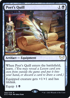 Poet's Quill [Strixhaven: School of Mages Prerelease Promos]-1