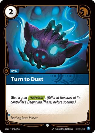 Turn to Dust (070/219) - Unleashed Foil-1