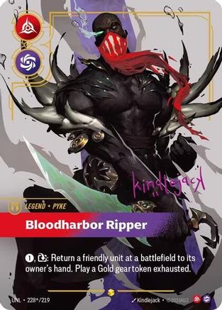 Pyke - Bloodharbor Ripper (Signature) (228*/219) - Unleashed Foil-1