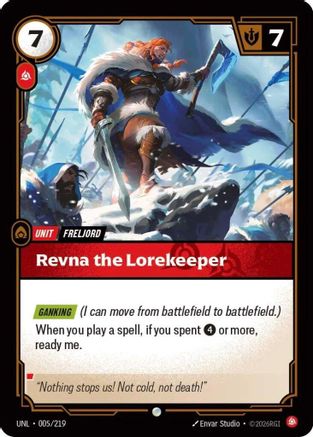 Revna the Lorekeeper (005/219) - Unleashed Foil-1