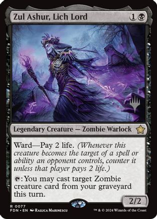 Zul Ashur, Lich Lord (PPECL-077) - Promo Pack: Lorwyn Eclipsed Foil-1