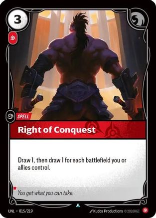 Right of Conquest (015/219) - Unleashed Foil-1