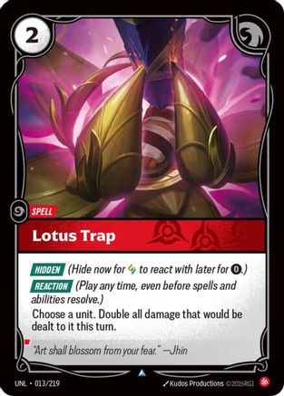 Lotus Trap (013/219) - Unleashed Foil-1