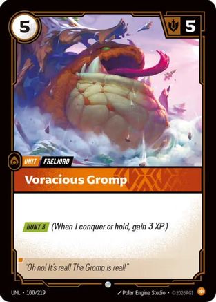 Voracious Gromp (100/219) - Unleashed Foil-1