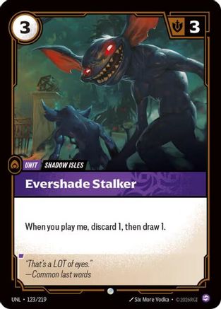 Evershade Stalker (123/219) - Unleashed Foil-1