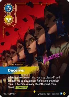 LeBlanc - Deceiver (Signature) (235*/219) - Unleashed Foil-1
