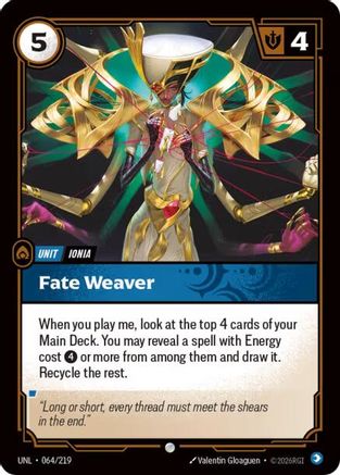 Fate Weaver (064/219) - Unleashed Foil-1
