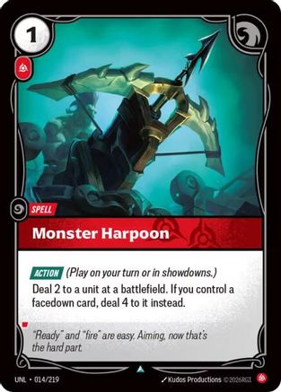 Monster Harpoon (014/219) - Unleashed-1