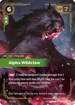 Alpha Wildclaw (057/219) - Unleashed Foil-1