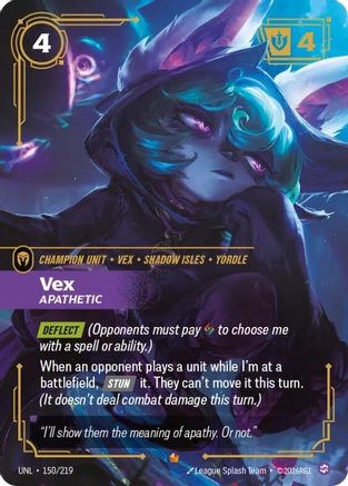 Vex - Apathetic (150/219) - Unleashed Foil-1