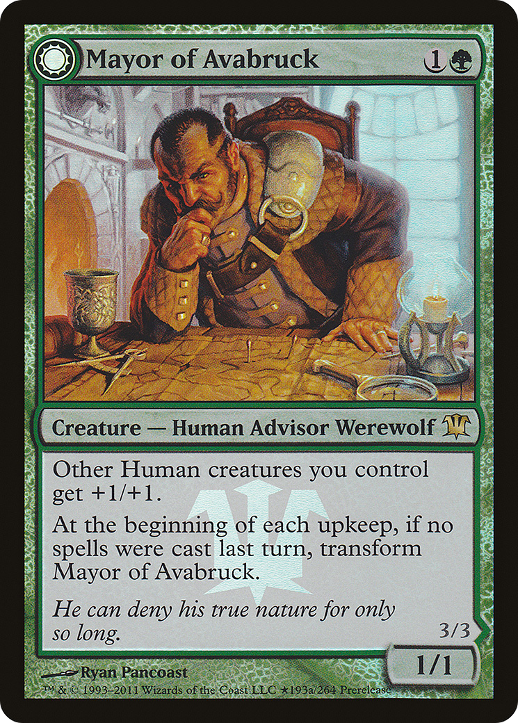 Mayor of Avabruck // Howlpack Alpha [Innistrad Prerelease Promos]-3