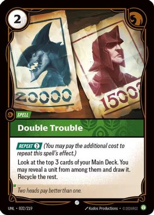 Double Trouble (032/219) - Unleashed Foil-1