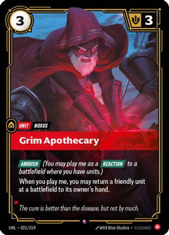 Grim Apothecary (021/219) - Unleashed Foil-1