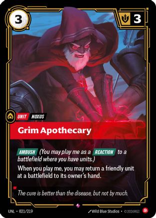 Grim Apothecary (021/219) - Unleashed Foil-1