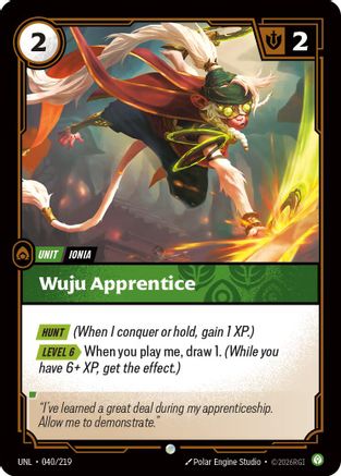 Wuju Apprentice (040/219) - Unleashed Foil-1