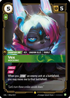 Vex - Mocking (Alternate Art) (055a/219) - Unleashed Foil-1
