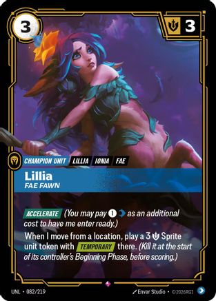 Lillia - Fae Fawn (082/219) - Unleashed Foil-1